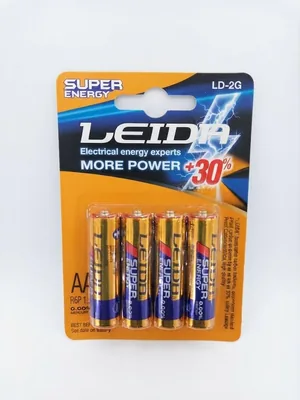 AA Super Energy Carbon Batteries 4-Pack | 30% More Power