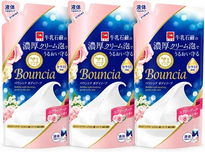 Bouncia ボディソープ エアリー・ブーケの香り リフィル ミルクソープ 豊富なクリームフォーム 保湿成分