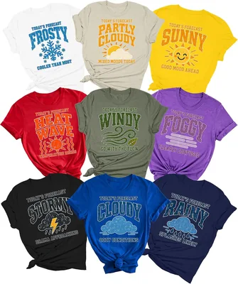 Weather Forecast Matching Halloween Shirts T-Shirt