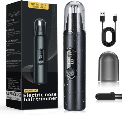 ノーズヘアカッター 男女兼用 多目的（鼻毛、耳毛、眉毛ケア） USB充電式