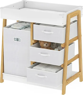 AIYAPLAY Baby Changing Table White