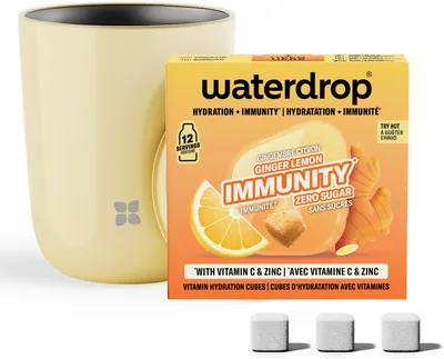 Waterdrop Ginger Lemon Drink Powder - 12 Cubes