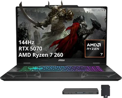 MSI Cyborg 15.6" FHD IPS 144Hz Gaming Laptop, AMD Ryzen 7 260, NVIDIA GeForce RTX 5070, 16GB DDR5 RA