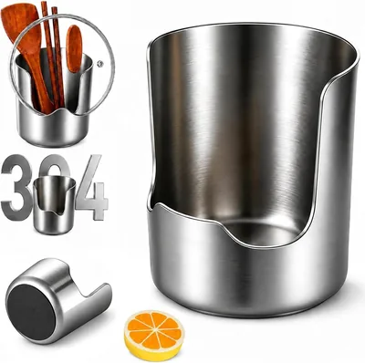 2027 Upgraded 2-In-1 Stainless Steel Spoon & Lid Holder
