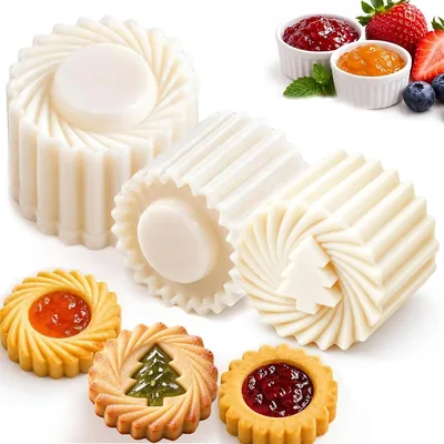 Mooncake Cookie Press Mold - Double Ended Pastry Mold