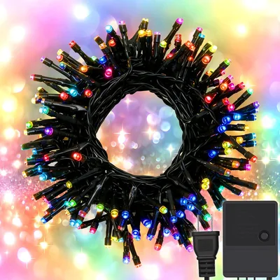 クリスマスライト LED 200個 49.2ft ストリングライト 直線型 メモリ機能付き