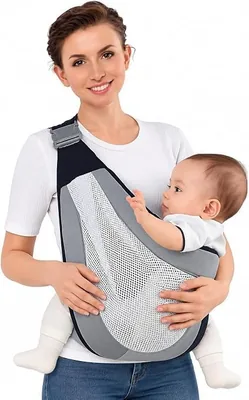 MaCoobs Baby Sling Carrier Mesh Adjustable Hands-Free Ergonomic