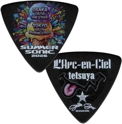 STELLA GEAR SG-P-SS2026 黒 L'Arc-en-Ciel SUMMER SONIC 2026 tetsuya Pick ラルク アン シエル