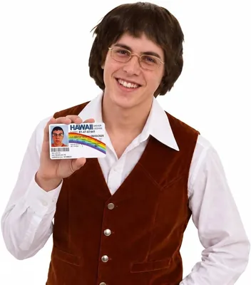 Adult Nerdy Teen Movie Character Fancy Dress Set