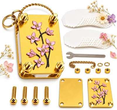 Mini Flower Press Kit - Metal Pocket Press with 20 Papers
