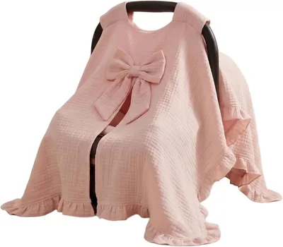 Baby Stroller Cover Pink Breathable Canopy