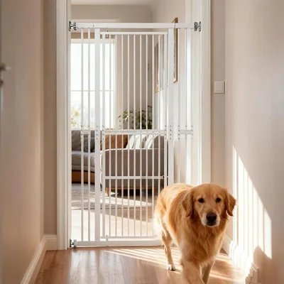 MoraRise Cat Gate 180cm Adjustable Dog Gate