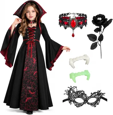 Victorian Vampire Gown - Girls Halloween Costume