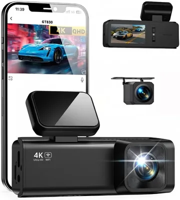 Dash Cam Front Rear 4K Dual Channel Recording