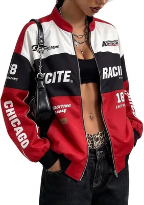Vintage Race Car Driver Jacket - Zip Up Bomber