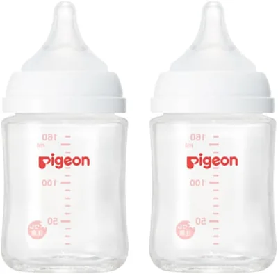 ピジョン授乳瓶 熱耐性ガラス 5.3フロンス（160ml） 2個セット ピジョンベビーボトル