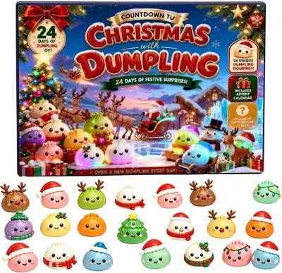 2026 Christmas Advent Calendar Squishies - 24 Day Countdown