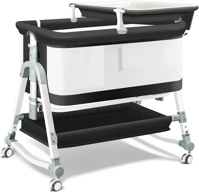 Uuoeebb 3 In 1 Bedside Crib - Adjustable Matress