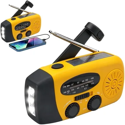 Wind Up Solar Radio - AM/FM/NOAA Weather Radio