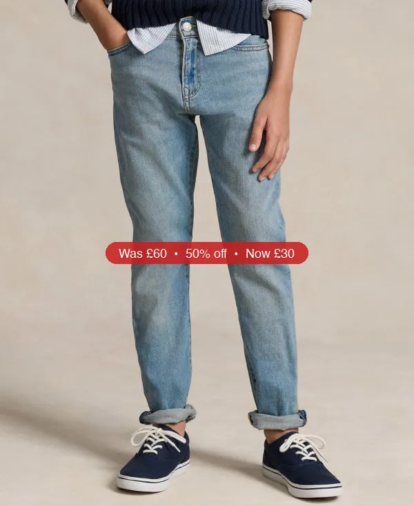 Polo Ralph Lauren Boys' 8-20 Sullivan Slim Stretch Jean - 50% Off