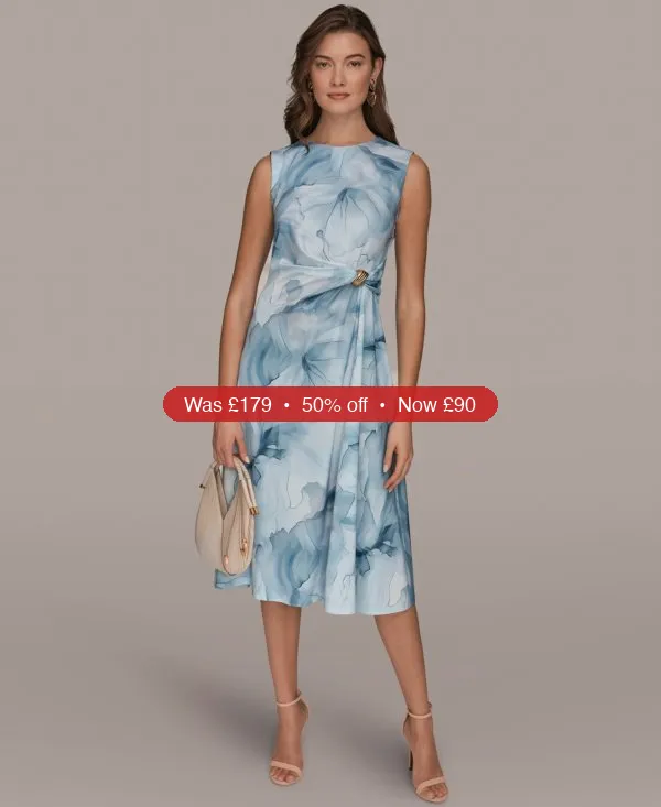 Donna Karan New York Women's Crew neck Dress - 50% Off