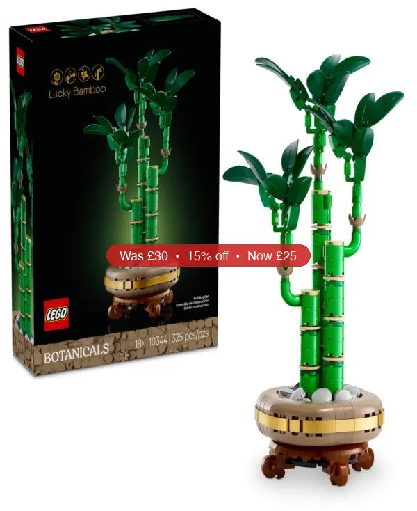 LEGO® Botanicals Lucky Bamboo Building Set 10344, 325 Pieces - 15% Off