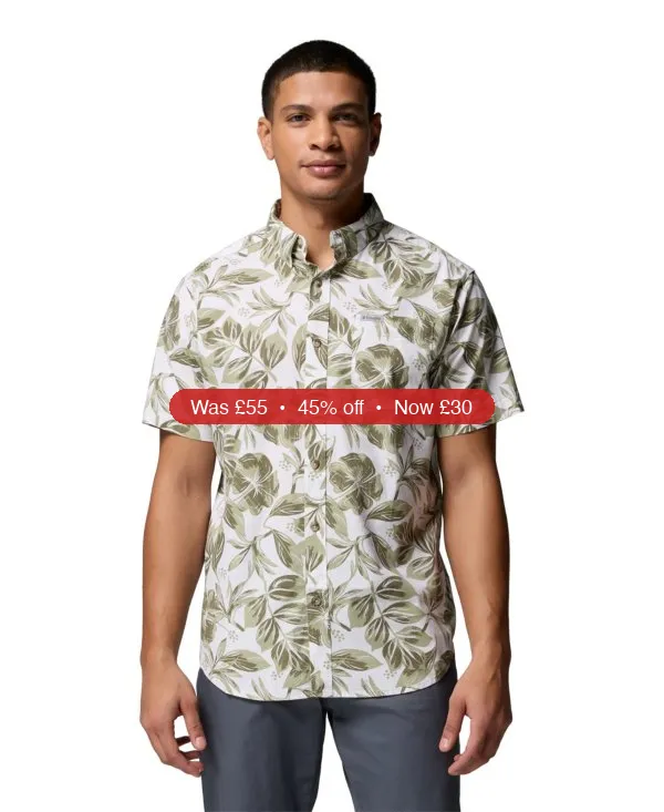Columbia Men's Rapid Rivers Printed Shirt - 45% Off
