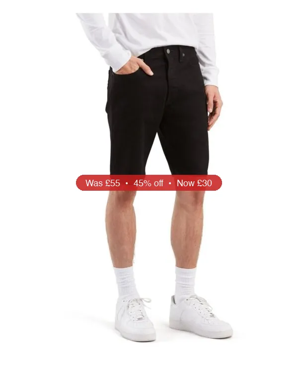 Levi's Men's 501™ Original Hemmed Stretch 9" Jean Shorts - 45% Off