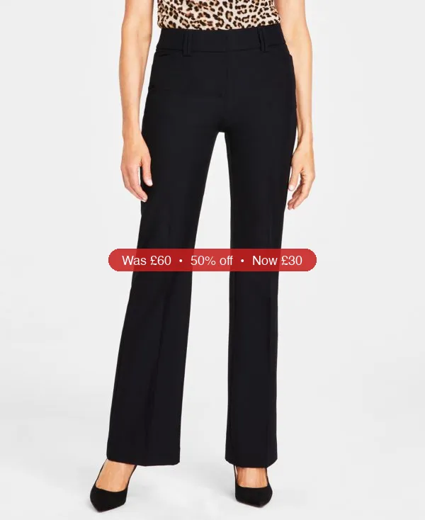 I.N.C. International Concepts Women's Mid-Rise Bootcut Pants - 50% Off