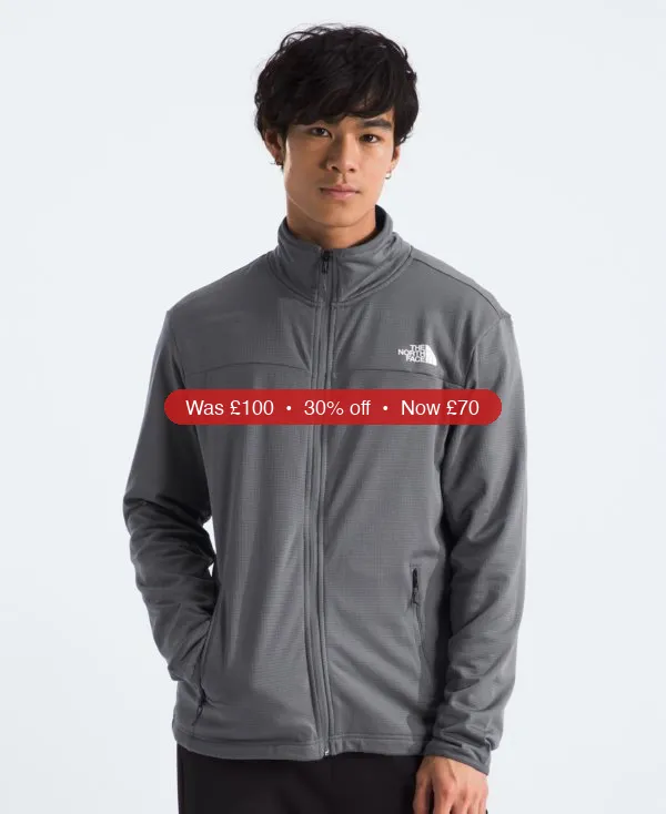 The North Face Men's Cedar Trail Grid Full-Zip Jacket - 30% Off