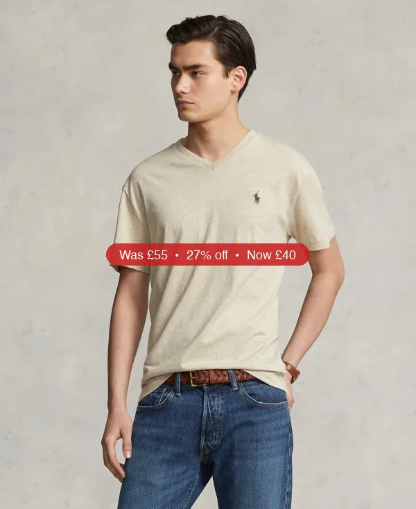 Polo Ralph Lauren Men's Classic-Fit V-Neck T-Shirt - 27% Off