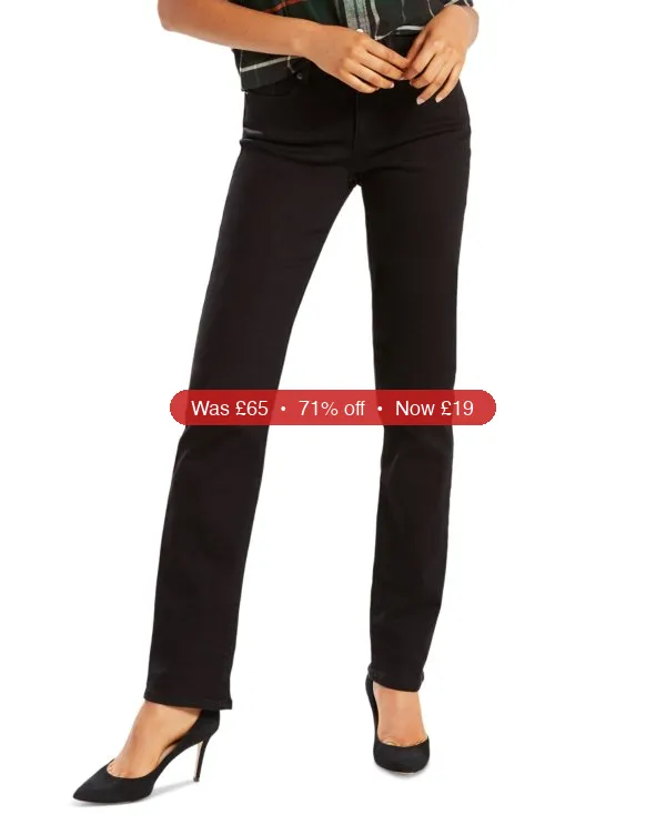 Levi's Women's Classic Mid-Rise Straight-Leg Jeans - 71% Off