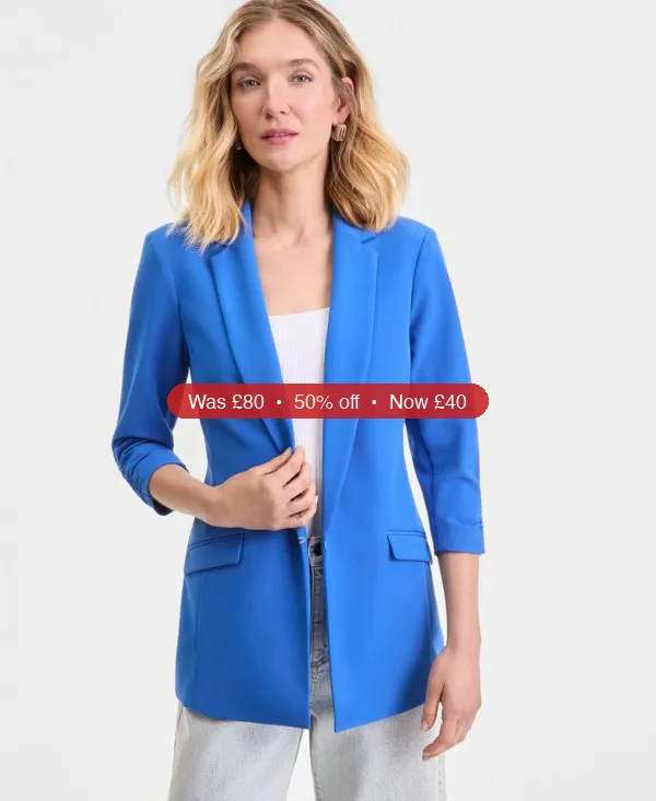 I.N.C. International Concepts Women's 3/4-Sleeve Blazer - 50% Off