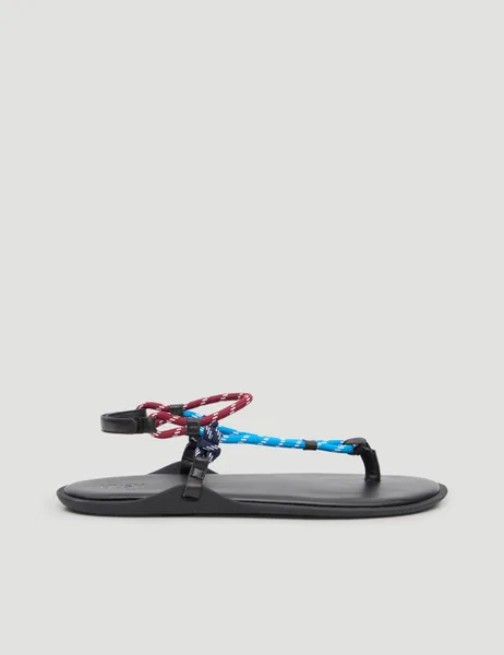 HUSH Rope Flat Sandals - 60% Off