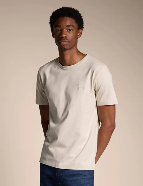 Boss Pure Cotton Crew Neck T-Shirt - 51% Off
