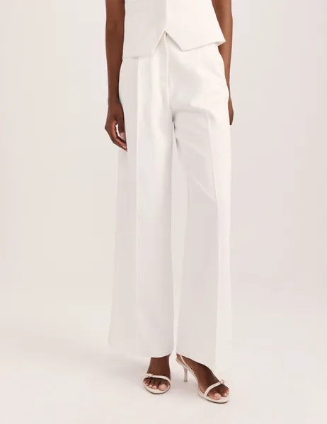 SABA Pleat Front Tailored Trousers - 50% Off