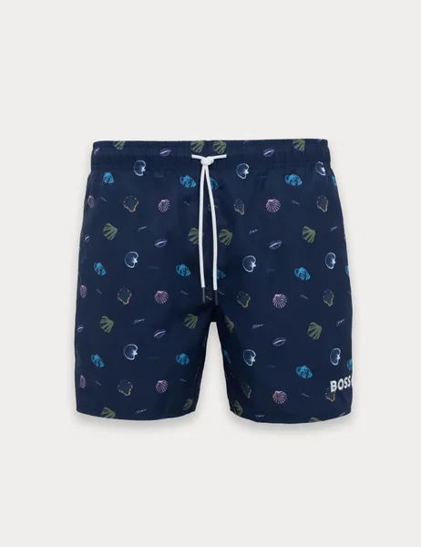 Boss Quick Dry Pocketed Striped Swim Shorts - 51% Off