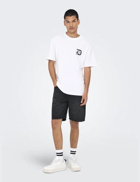 ONLY & SONS5 Pocket Rigid Denim Shorts - 50% Off