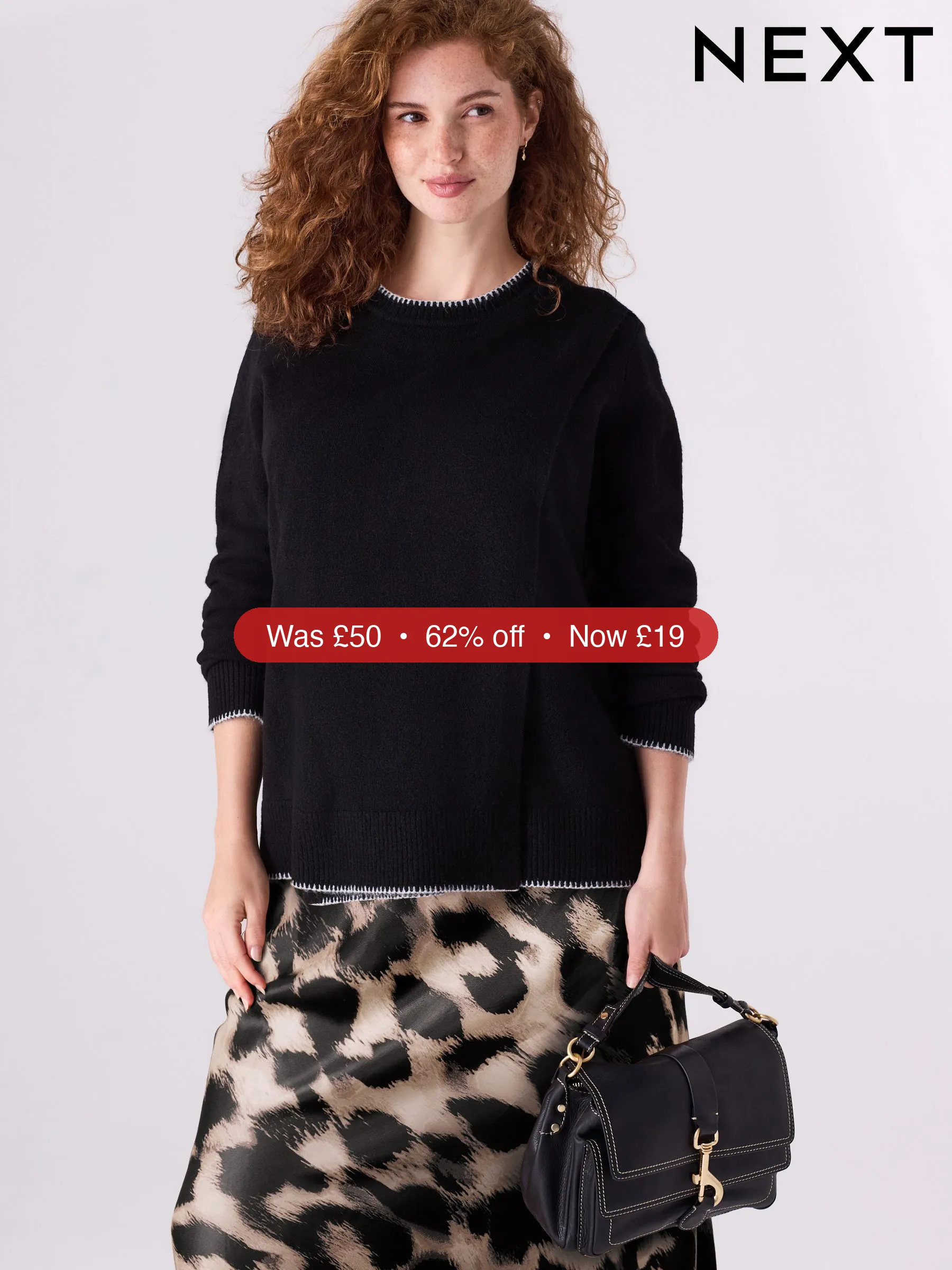 Next Black Maternity Knitted Nursing Jumper - 62% Off