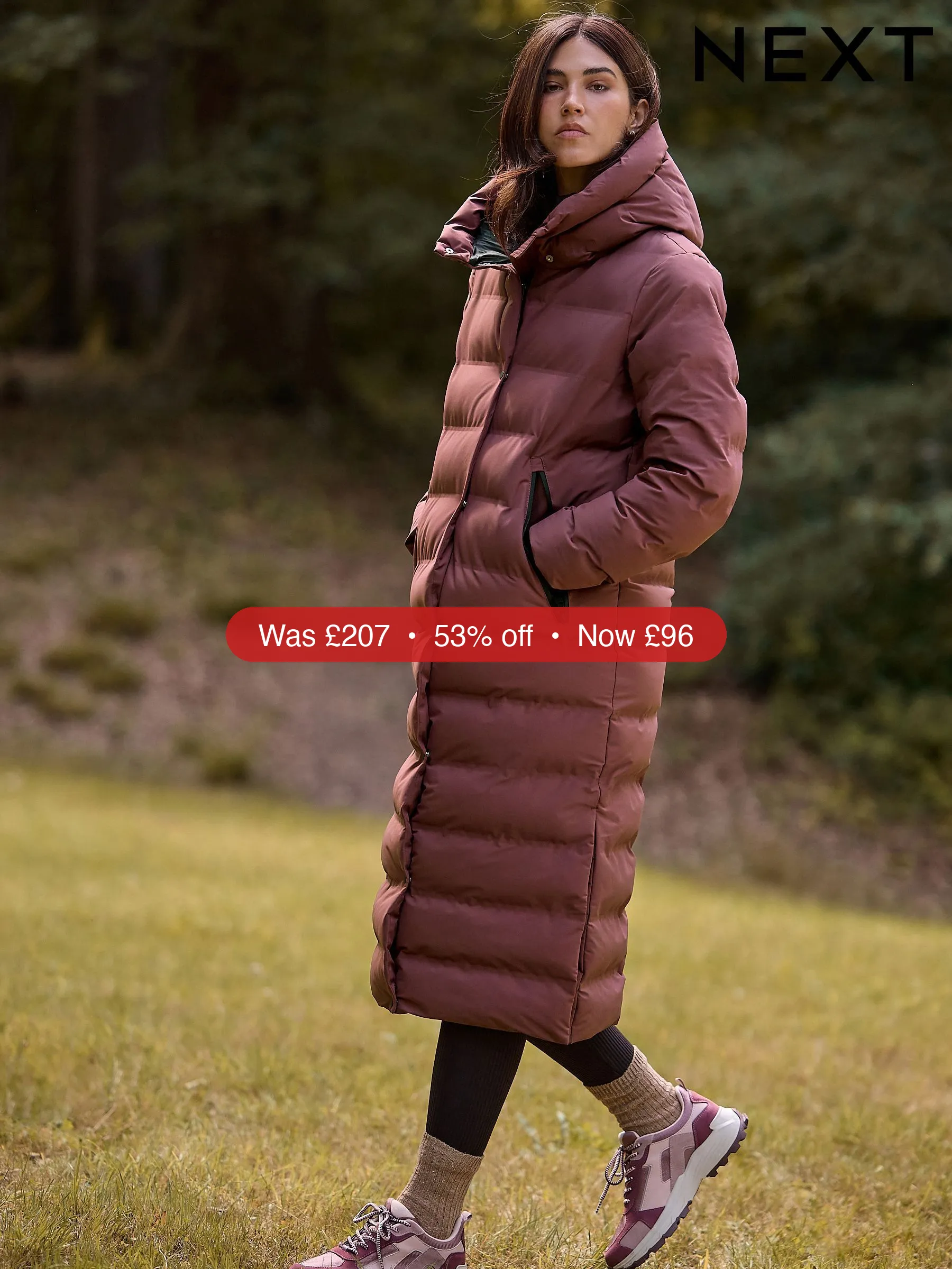 Next Pink Elements Waterproof Padded Coat - 53% Off