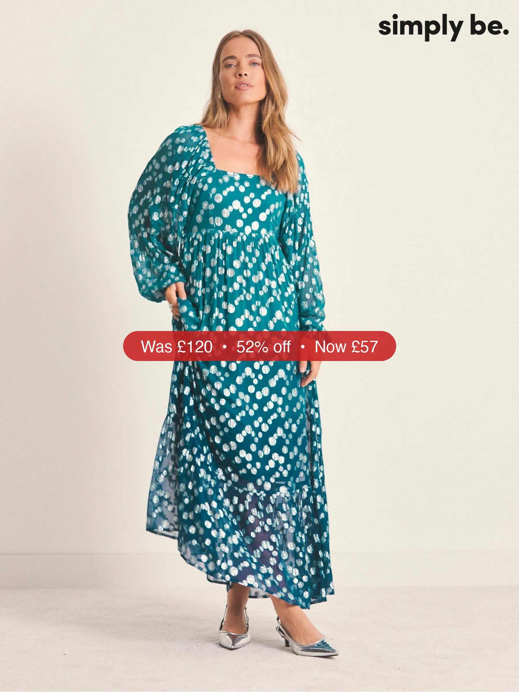 Next Simply Be Blue Dobby Ombre Jacquard Maxi Dress - 52% Off