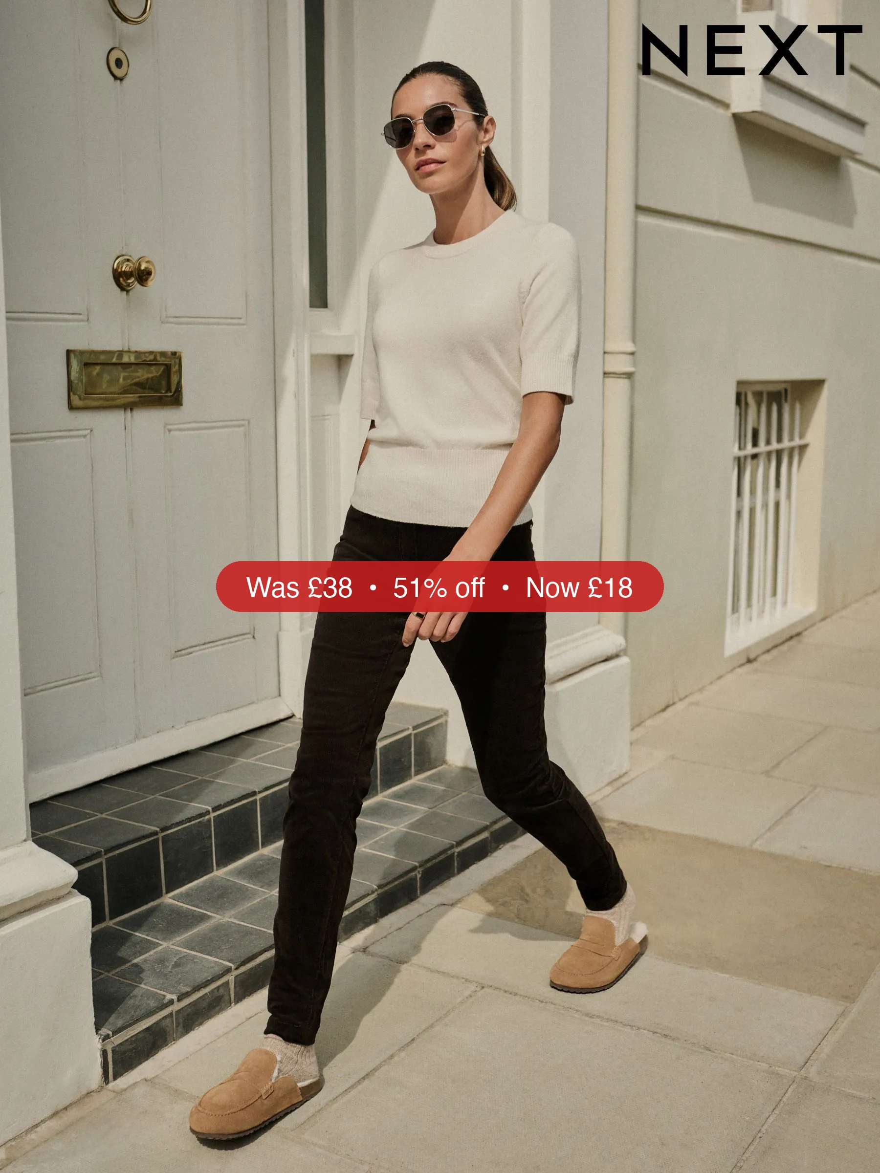 Next Chocolate Brown Corduroy Skinny Trousers - 51% Off