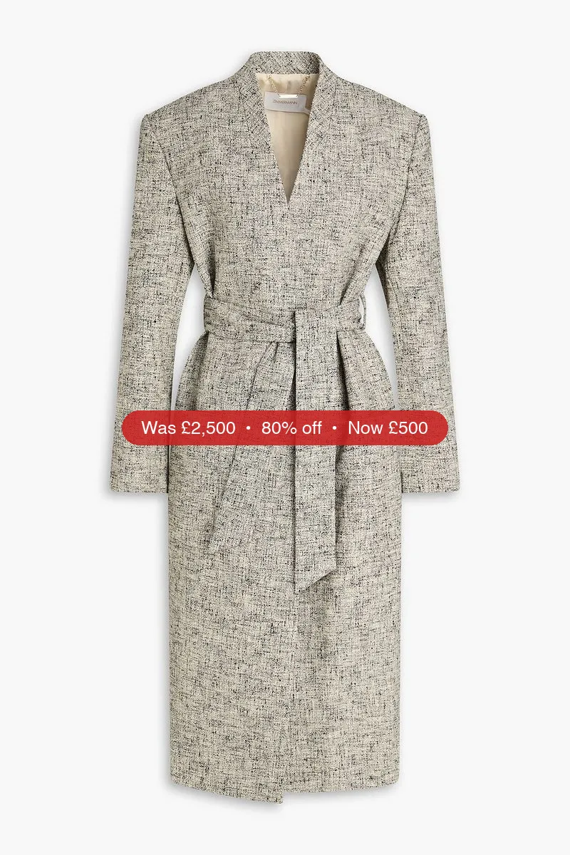 ZIMMERMANN Linen-blend coat - 80% Off