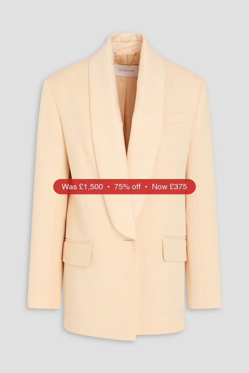 ZIMMERMANN Grain de poudre wool-blend blazer - 75% Off