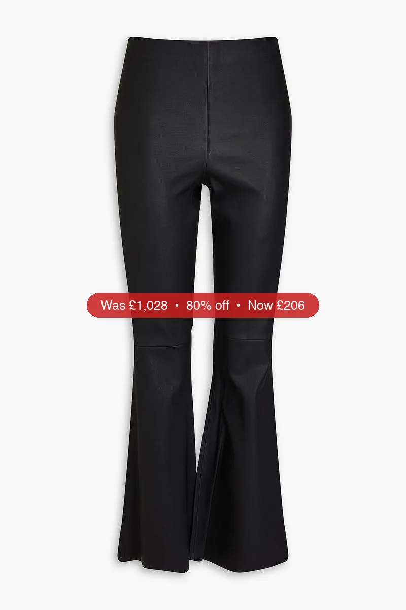 BY MALENE BIRGER Leather flared pants - 80% Off