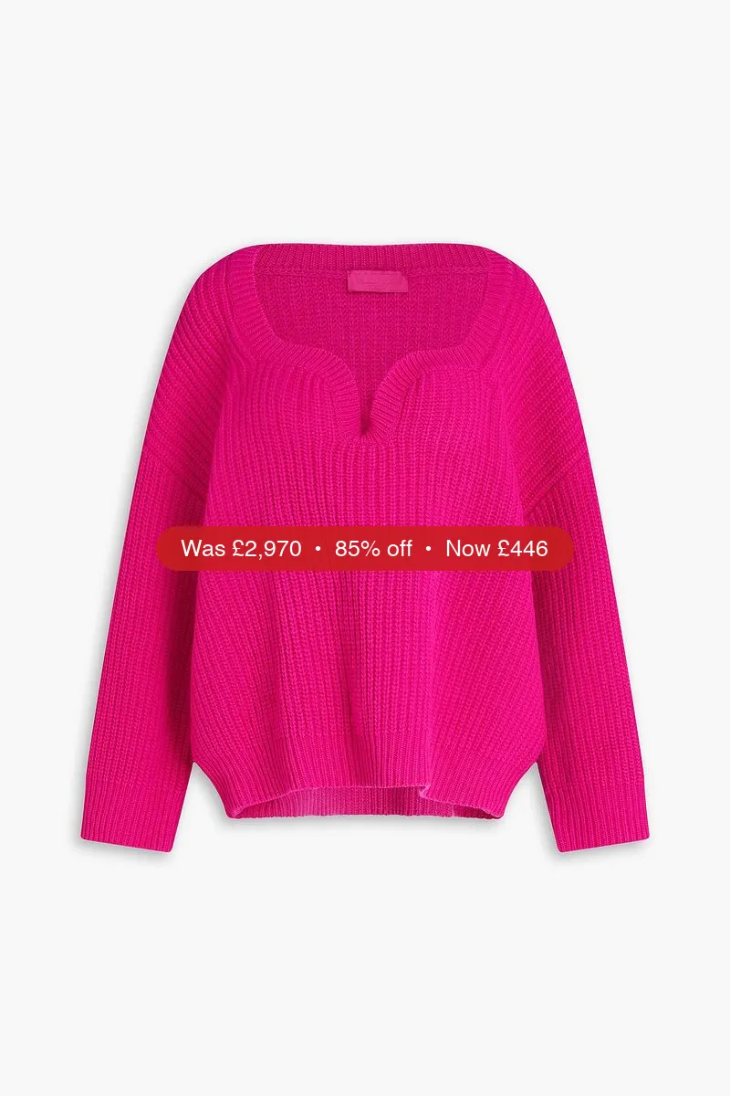 VALENTINO GARAVANI Ribbed wool sweater - 85% Off