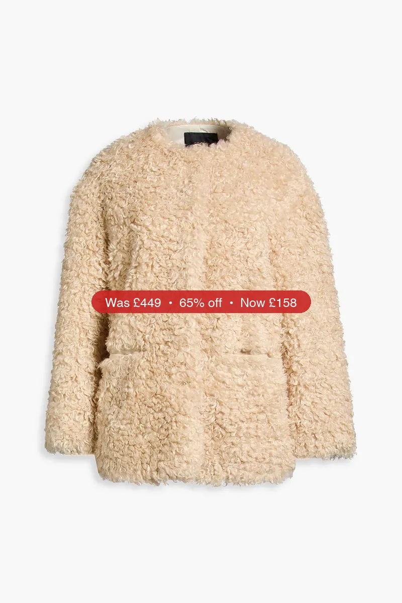 MAJE Plush jacket - 65% Off