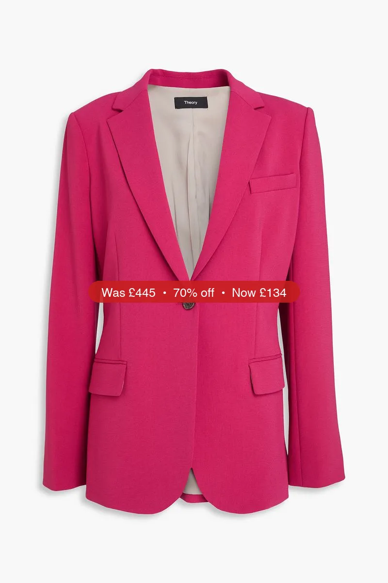 THEORY Crepe blazer - 70% Off