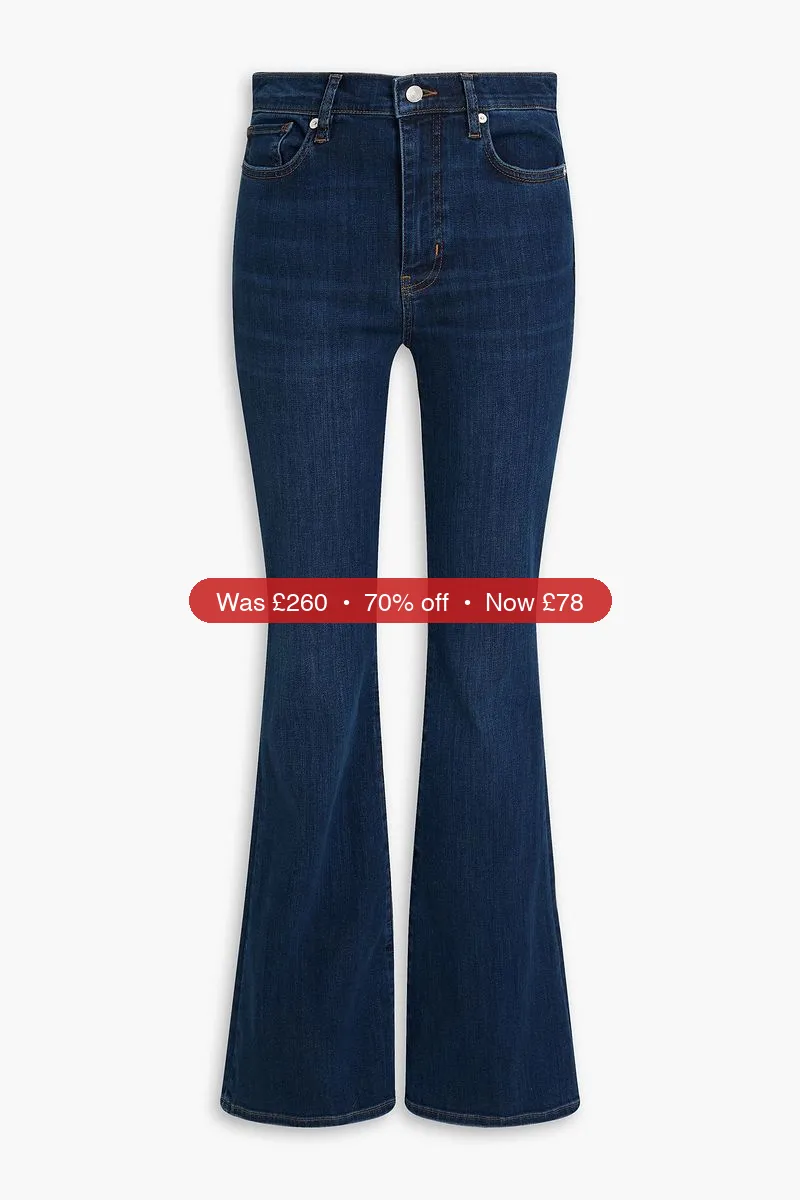 FRAME High-rise flared jeans - 70% Off