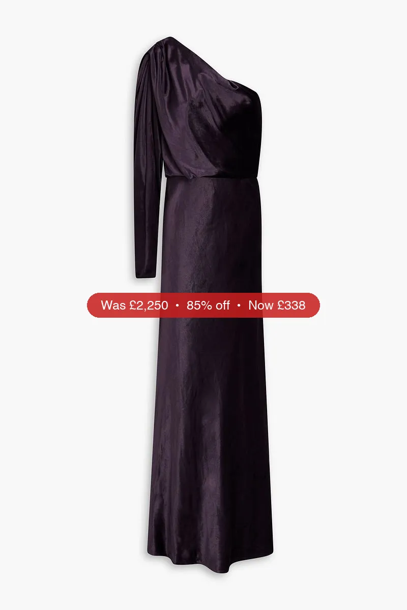 ZIMMERMANN One-sleeve velvet gown - 85% Off